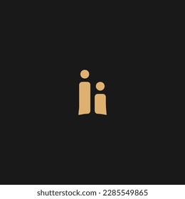 Initial II letter Logo Design vector Template. Abstract Luxury Letter II logo Design
