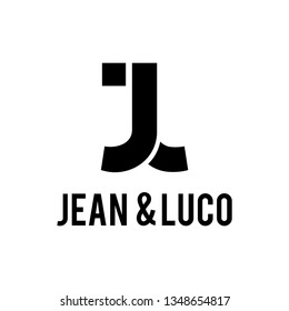 The initial illustration of JL which is joined together is modern and simple logo design