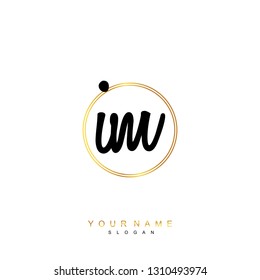 Initial IM handwriting logo vector