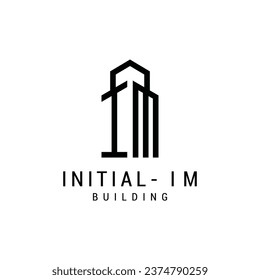 Initial IM letter Logo Design vector Template