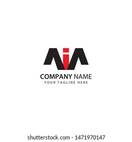 Initial IM logo design template vector