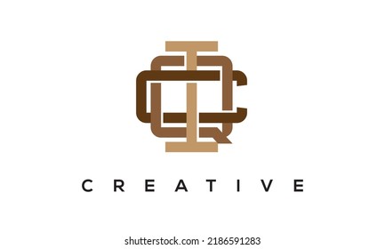 initial IQC, CQI letters Monogram Logo. Creative Modern IQC, CQI Letters icon vector Illustration.