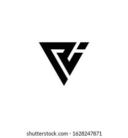 Initial IR logo design vector simple