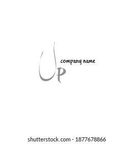 UP Initial Isolated logo for identity