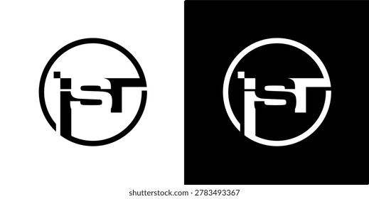 initial IST , logo design , vector