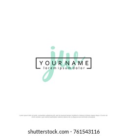 Initial J & C elegant logo template vector