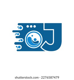 Initial J Fast Laundry Logo Design