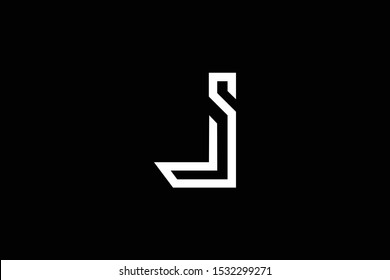 Initial J Jj Js Sj Modern Stock Vector (Royalty Free) 1532299271