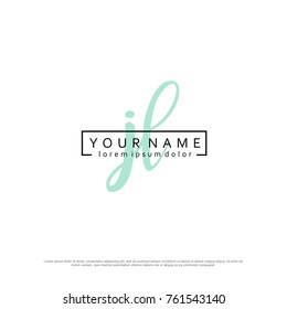 Initial J & L elegant logo template vector