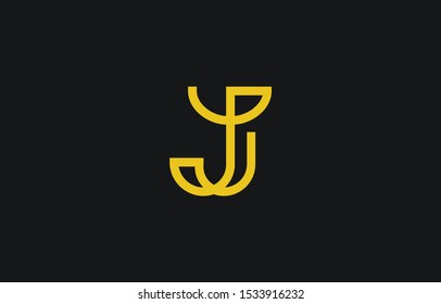 Initial J Letter Logo Design Vector Template. Monogram and Creative Alphabet JJ Letters icon Illustration.