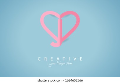 Initial J logo or symbol template design 