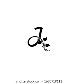 Initial J Luxury flourishes logo design vector. Illustration of Letter J Ornament logotype