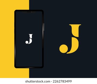 Initial J luxury logo design template