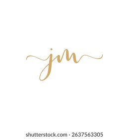 Initial J and M Letters Logo design