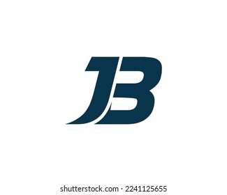 Initial JB Letter Unique Logo  Design. Creative Minimal Vector Letter Icon  Illustration.