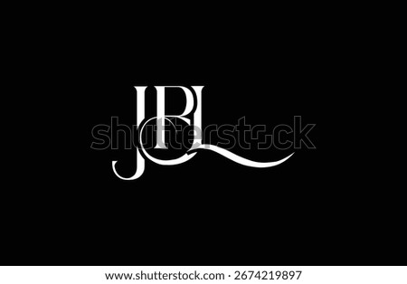Initial JBL letter logo design. Elegant Monogram Logo Design with Decorative Elements and Typography