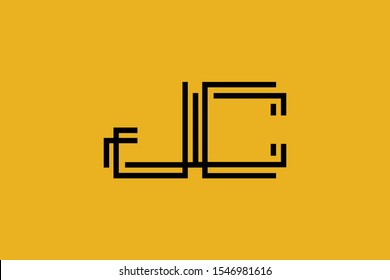 Initial Jc Cj Modern Monogram Elegant Stock Vector (Royalty Free ...