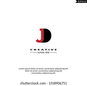 Initial JD, DJ modern Logo icon design. Vector graphic design template element. Graphic Symbol for Corporate Business Identity.