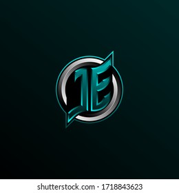 Initial JE logo design, Initial JE logo design with Circle style, Logo for game, esport, community or business.