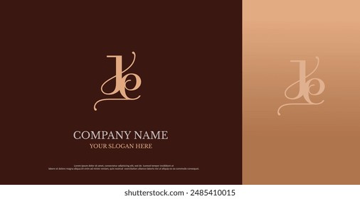 Initial JE Logo Design Vector 