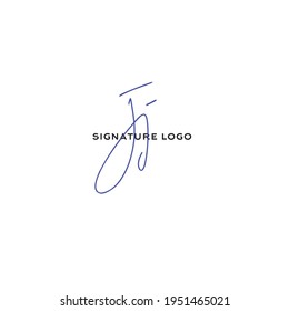 Initial jj beauty monogram and elegant logo design