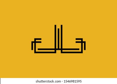 Initial JJ modern monogram and elegant logo design, Professional Letters Vector Icon Logo on background.