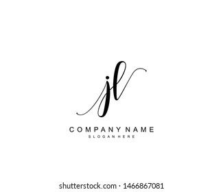 Initial JL beauty monogram and elegant logo design, handwriting logo of initial signature, wedding, fashion, floral and botanical with creative template.