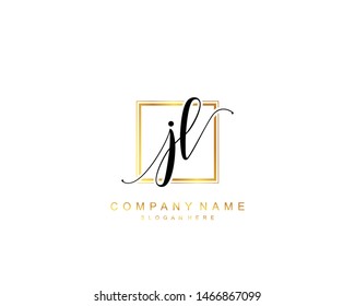 Initial JL beauty monogram and elegant logo design, handwriting logo of initial signature, wedding, fashion, floral and botanical with creative template.