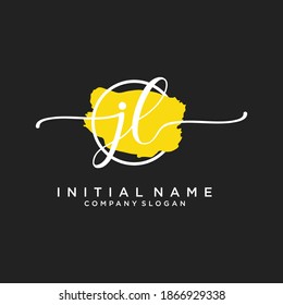 Initial JL beauty monogram and elegant logo design, handwriting logo of initial signature, wedding, fashion, floral and botanical with creative template.