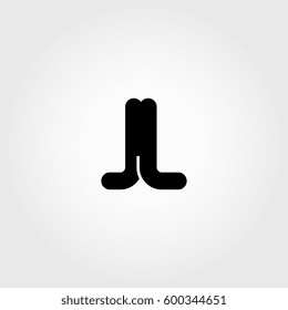 initial jl black business logo