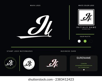 Initial Jl Logo Letter, Creative jl lj Logo Branding For Your Finance or Business