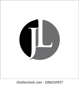 Initial Jl Rounded Logo Vector