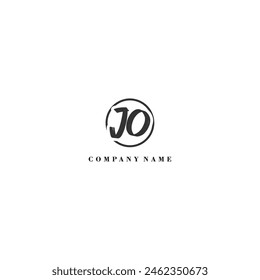 Initial JO Brush Logo Firmentrend Identität