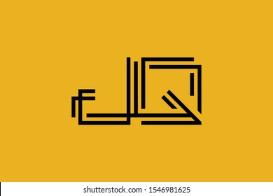Initial JQ QJ modern monogram and elegant logo design, Professional Letters Vector Icon Logo on background.
