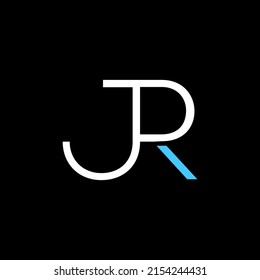 Initial JR or J R abstract outstanding professional business awesome artistic branding company different colors illustration logo Design vector Template.