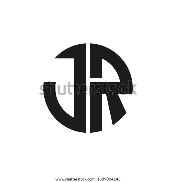 Initial jr letter logo\
vector template design. Linked letter rj logo design. Simple jr\
vector template.