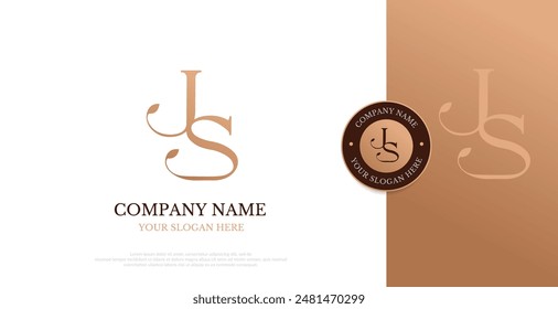 Initial JS Logo Design Vector 