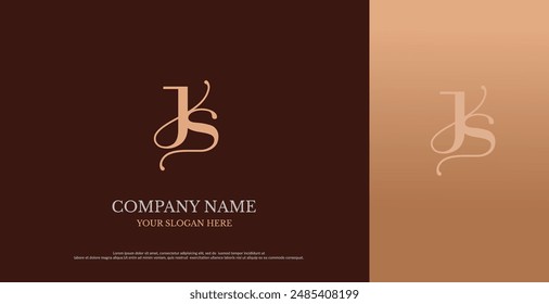 Initial JS Logo Design Vector 