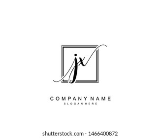 Initial Jx Beauty Monogram Elegant Logo Stock Vector (Royalty Free ...