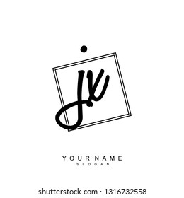 Initial JX handwriting logo vector
