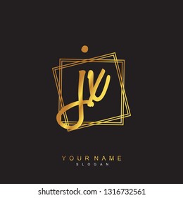 Initial JX handwriting logo vector