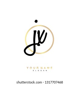 Initial JX handwriting logo vector