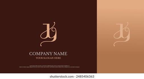 Initial JY Logo Design Vector 