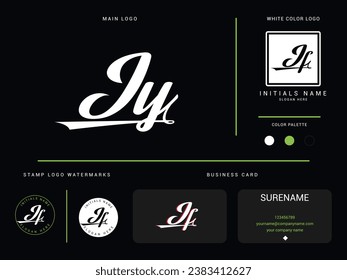 Initial Jy Logo Letter, Creative jy yj Logo Branding For Your Finance or Business