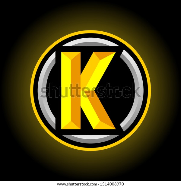 Initial K  Gaming Esport  Logo  Design Stock Vector Royalty 