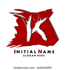 initial K letter logo design vector template. creative alphabet letters icon illustration.for creative industry,web,business and company.