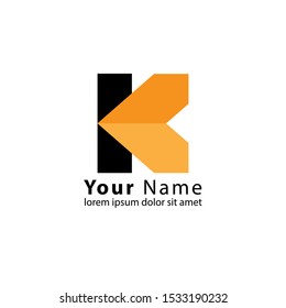 Initial K Letter Logo modern Design Vector Template. Creative Alphabet Letters icon Illustration