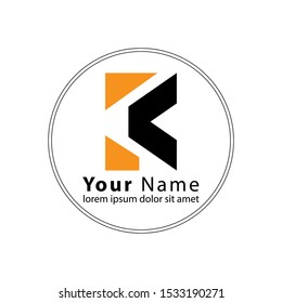 Initial K Letter Logo modern Design Vector Template. Creative Alphabet Letters icon Illustration
