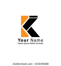Initial K Letter Logo modern Design Vector Template. Creative Alphabet Letters icon Illustration