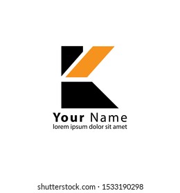 Initial K Letter Logo modern Design Vector Template. Creative Alphabet Letters icon Illustration